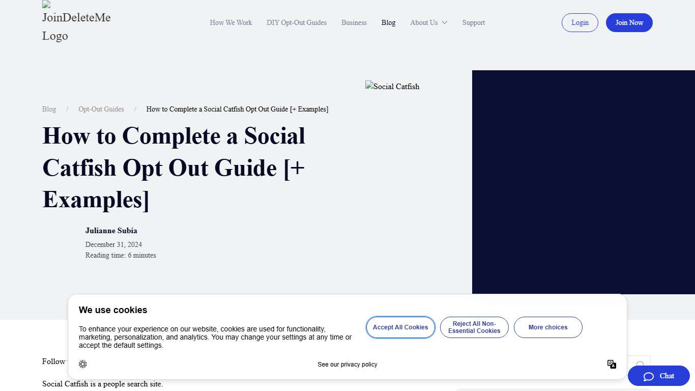 How to Complete a Social Catfish Opt Out Guide [+ Examples]